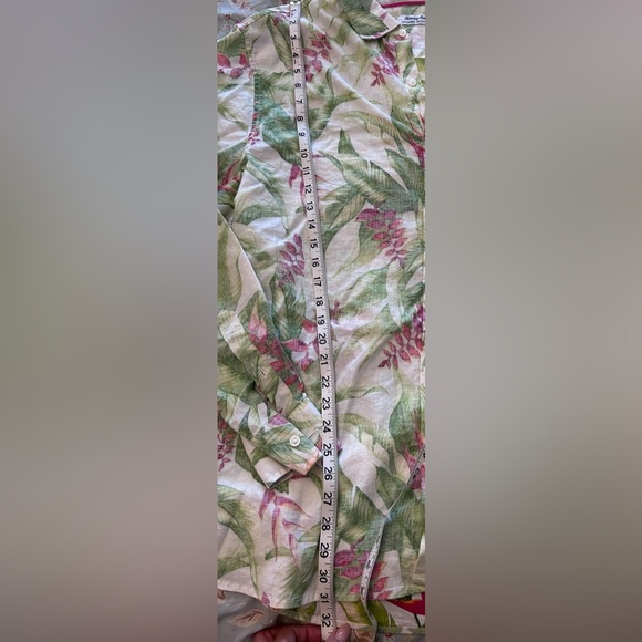 Tommy Bahama Barbados Breeze Calypso Fronds Stretch-Linen Shirt XXL EUC - Picture 7 of 9